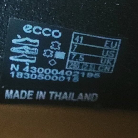 ECCO Soft 7 Men's Rich Brown Leather Lace-Up Sneaker - Size 7/US, 41/EU - Picture 11 of 11